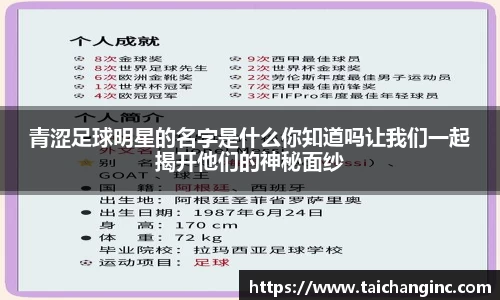 青涩足球明星的名字是什么你知道吗让我们一起揭开他们的神秘面纱