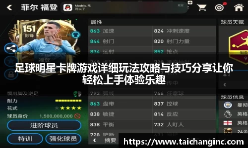 足球明星卡牌游戏详细玩法攻略与技巧分享让你轻松上手体验乐趣